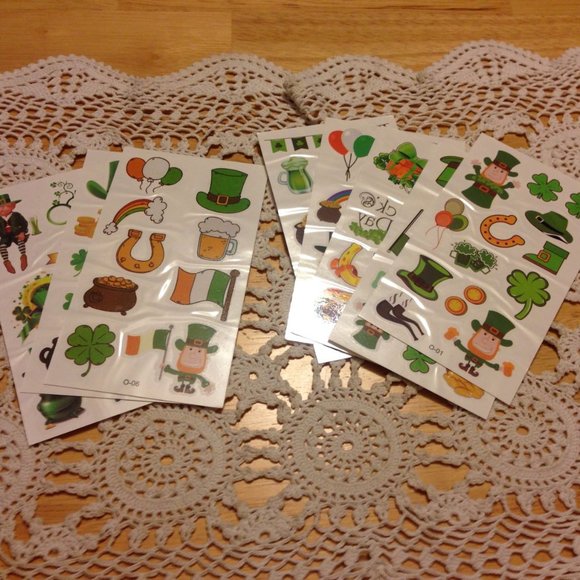 Saint Patrick's Day temporary tattoos - Picture 1 of 6
